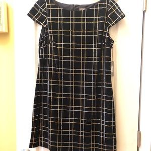 Vince Camuto black velvet dress